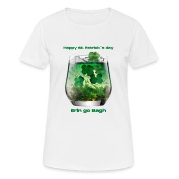 Happy St. Patrick´s Day - Frauen T-Shirt atmungsaktiv - Weiß - Vorne - AI Model Female 172 dark (172cm)