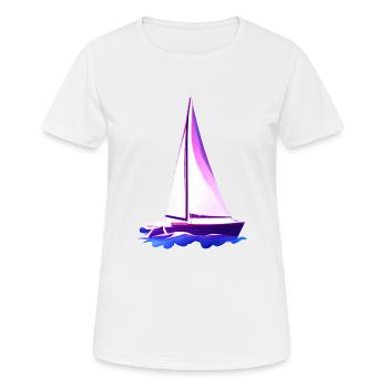 Sailing Sailing Sailing Sailing Sailboat - Women's Breathable T-Shirt - white - Front - AI Model Female 172 dark (172cm)