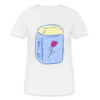 pot senteur fleur. - T-shirt respirant Femme - blanc - Devant - AI Model Female 172 dark (172cm)