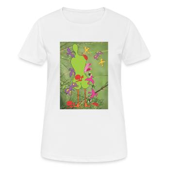 Summer desire to live - Women's Breathable T-Shirt - white - Front - AI Model Female 172 dark (172cm)