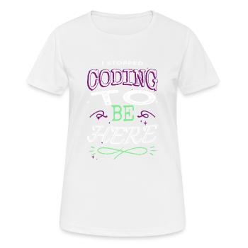 birthday present present idea computers father - Frauen T-Shirt atmungsaktiv - Weiß - Vorne - AI Model Female 172 dark (172cm)