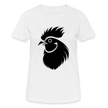 Poulet Poulailler Volaille Coq Ferme - T-shirt respirant Femme - blanc - Devant - AI Model Female 172 dark (172cm)