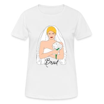 braut blond 1 - Frauen T-Shirt atmungsaktiv - Weiß - Vorne - AI Model Female 172 dark (172cm)