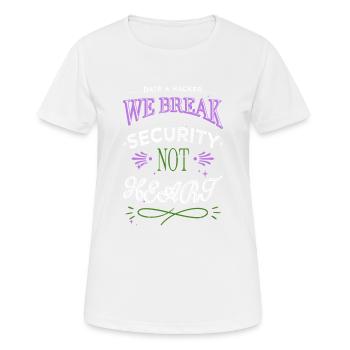 statement lumber apprentice sayings - Frauen T-Shirt atmungsaktiv - Weiß - Vorne - AI Model Female 172 dark (172cm)