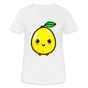 Cute Lemon Kawaii Lemon - Women's Breathable T-Shirt - white - Front - AI Model Female 172 dark (172cm)