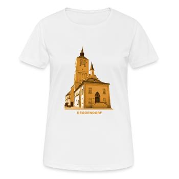 Hôtel de ville de Deggendorf Basse-Bavière Danube Isar - T-shirt respirant Femme - blanc - Devant - AI Model Female 172 dark (172cm)