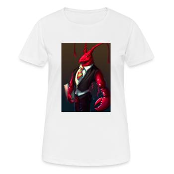 Hummer im Anzug - Frauen T-Shirt atmungsaktiv - Weiß - Vorne - AI Model Female 172 dark (172cm)