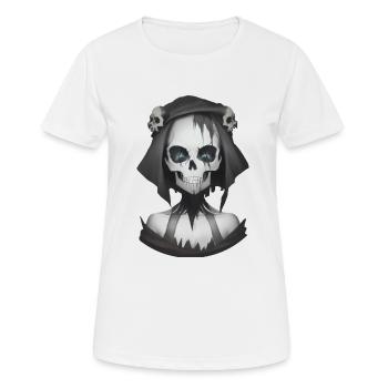 Dämonische Magie in der Halloween-Nacht - Frauen T-Shirt atmungsaktiv - Weiß - Vorne - AI Model Female 172 dark (172cm)