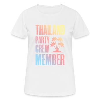 Thailand Party Crew - Frauen T-Shirt atmungsaktiv - Weiß - Vorne - AI Model Female 172 dark (172cm)