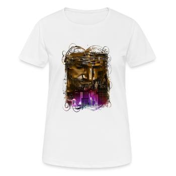 Jésus dieu gud Maria Madonna Mariana Vierge Marie - T-shirt respirant Femme - blanc - Devant - AI Model Female 172 dark (172cm)