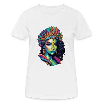 Afro Woman - Beauty - Women's Breathable T-Shirt - white - Front - AI Model Female 172 dark (172cm)