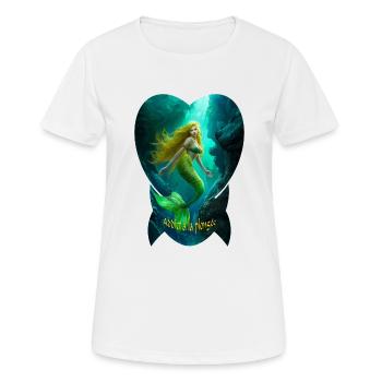 sirène addict manta h4000 spread - T-shirt respirant Femme - blanc - Devant - AI Model Female 172 dark (172cm)