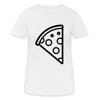 part de pizza - T-shirt respirant Femme - blanc - Devant - AI Model Female 172 dark (172cm)