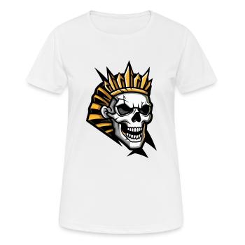 Pharao Totenkopf - Frauen T-Shirt atmungsaktiv - Weiß - Vorne - AI Model Female 172 dark (172cm)