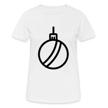 Christmas Ball - Women's Breathable T-Shirt - white - Front - AI Model Female 172 dark (172cm)