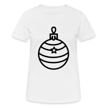 Christmas Ball - Women's Breathable T-Shirt - white - Front - AI Model Female 172 dark (172cm)
