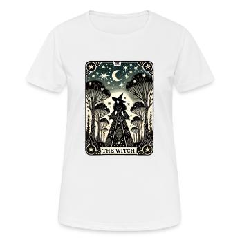 La sorcière - T-shirt respirant Femme - blanc - Devant - AI Model Female 172 dark (172cm)