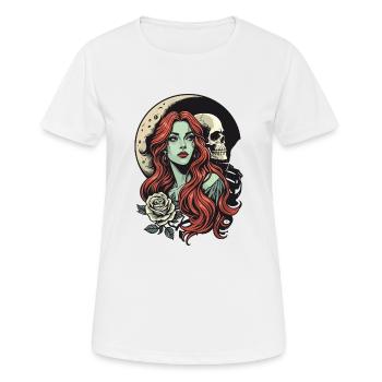 Dark Romance - Women's Breathable T-Shirt - white - Front - AI Model Female 172 dark (172cm)