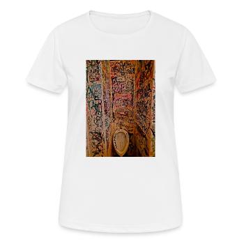 Urban Pissoir - Frauen T-Shirt atmungsaktiv - Weiß - Vorne - AI Model Female 172 dark (172cm)