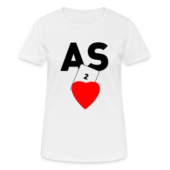 As de Coeur - T-shirt respirant Femme - blanc - Devant - AI Model Female 172 dark (172cm)