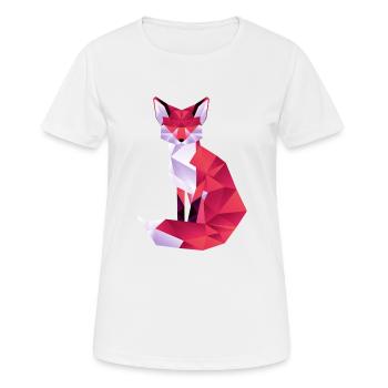 Fuchs Rot - Frauen T-Shirt atmungsaktiv - Weiß - Vorne - AI Model Female 172 dark (172cm)