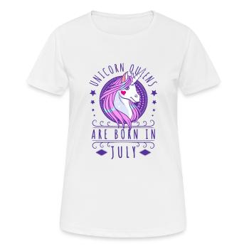 licorne - T-shirt respirant Femme - blanc - Devant - AI Model Female 172 dark (172cm)