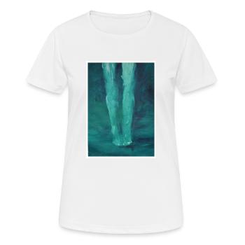 Reproduction d'art originale "Sublegs" - T-shirt respirant Femme - blanc - Devant - AI Model Female 172 dark (172cm)