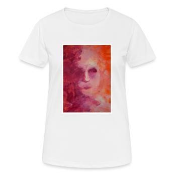 Reproduction d'art originale "Arlequin" - T-shirt respirant Femme - blanc - Devant - AI Model Female 172 dark (172cm)