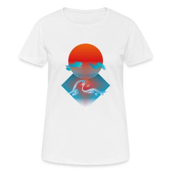 Sunset - Women's Breathable T-Shirt - white - Front - AI Model Female 172 dark (172cm)