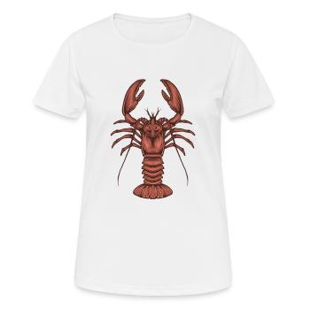 Homard - T-shirt respirant Femme - blanc - Devant - AI Model Female 172 dark (172cm)