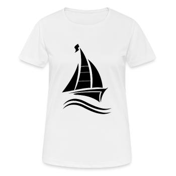 Voilier Voilier Voilier - T-shirt respirant Femme - blanc - Devant - AI Model Female 172 dark (172cm)