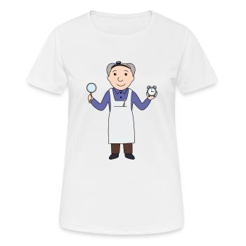 Horlogers - T-shirt respirant Femme - blanc - Devant - AI Model Female 172 dark (172cm)