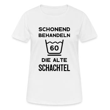 60. GEBURTSTAG FRAU 60 JAHRE 1963 - Frauen T-Shirt atmungsaktiv - Weiß - Vorne - AI Model Female 172 dark (172cm)