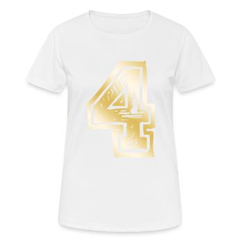 4 Nombre d’or - T-shirt respirant Femme - blanc - Devant - AI Model Female 172 dark (172cm)