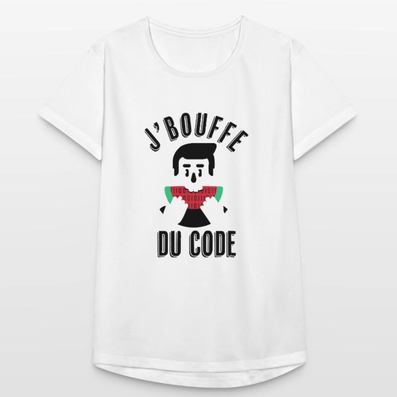Je bouffe du code T-shirt respirant Femme