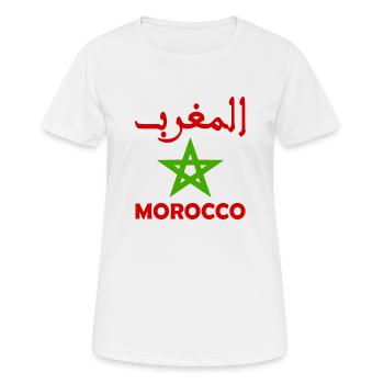 Marokko - Frauen T-Shirt atmungsaktiv - Weiß - Vorne - AI Model Female 172 dark (172cm)