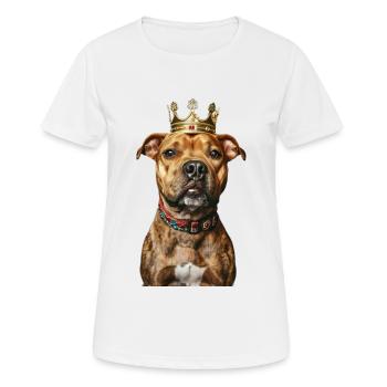 Staffordshire Bullterrier - Frauen T-Shirt atmungsaktiv - Weiß - Vorne - AI Model Female 172 dark (172cm)