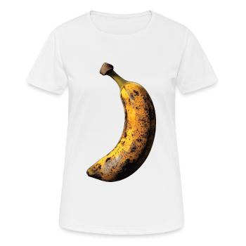 Banane - Frauen T-Shirt atmungsaktiv - Weiß - Vorne - AI Model Female 172 dark (172cm)