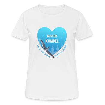 bester Kumpel - Frauen T-Shirt atmungsaktiv - Weiß - Vorne - AI Model Female 172 dark (172cm)