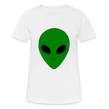 Aliens Alien Head - Women's Breathable T-Shirt - white - Front - AI Model Female 172 dark (172cm)