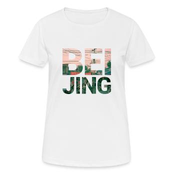 chemise de ville de Pékin vert - T-shirt respirant Femme - blanc - Devant - AI Model Female 172 dark (172cm)