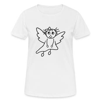 Schutzengel Mädchen - Frauen T-Shirt atmungsaktiv - Weiß - Vorne - AI Model Female 172 dark (172cm)