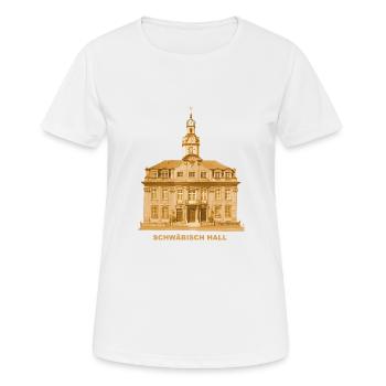 Schwäbisch Hall Town Hall Baden-Württemberg - Women's Breathable T-Shirt - white - Front - AI Model Female 172 dark (172cm)