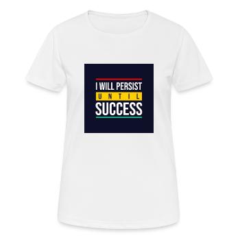Succès - T-shirt respirant Femme - blanc - Devant - AI Model Female 172 dark (172cm)