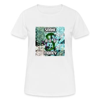 Schlange und Geld - Frauen T-Shirt atmungsaktiv - Weiß - Vorne - AI Model Female 172 dark (172cm)
