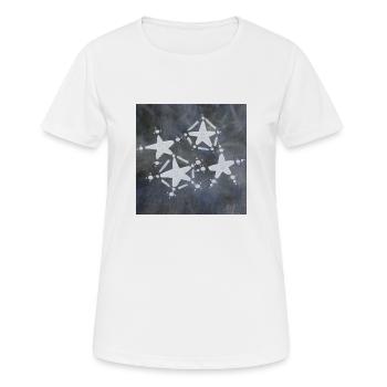 4 STERNE INVESTIERT - Frauen T-Shirt atmungsaktiv - Weiß - Vorne - AI Model Female 172 dark (172cm)