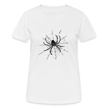 cobweb - Women's Breathable T-Shirt - white - Front - AI Model Female 172 dark (172cm)