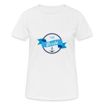 The Bride - Women's Breathable T-Shirt - white - Front - AI Model Female 172 dark (172cm)