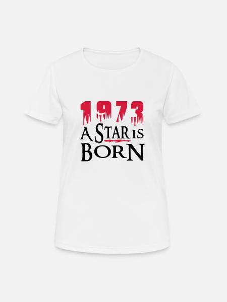 a_star_1973 - Women's Breathable T-Shirt - white