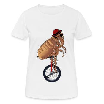 Cirque actrice scène spectacle artist monocycle - T-shirt respirant Femme - blanc - Devant - AI Model Female 172 dark (172cm)